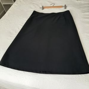 Women's classic easy care black skirt